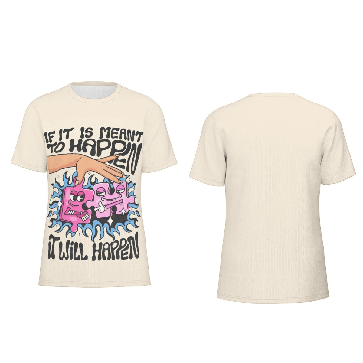 All-Over Print Men's O-Neck T-Shirt | 190GSM Cotton